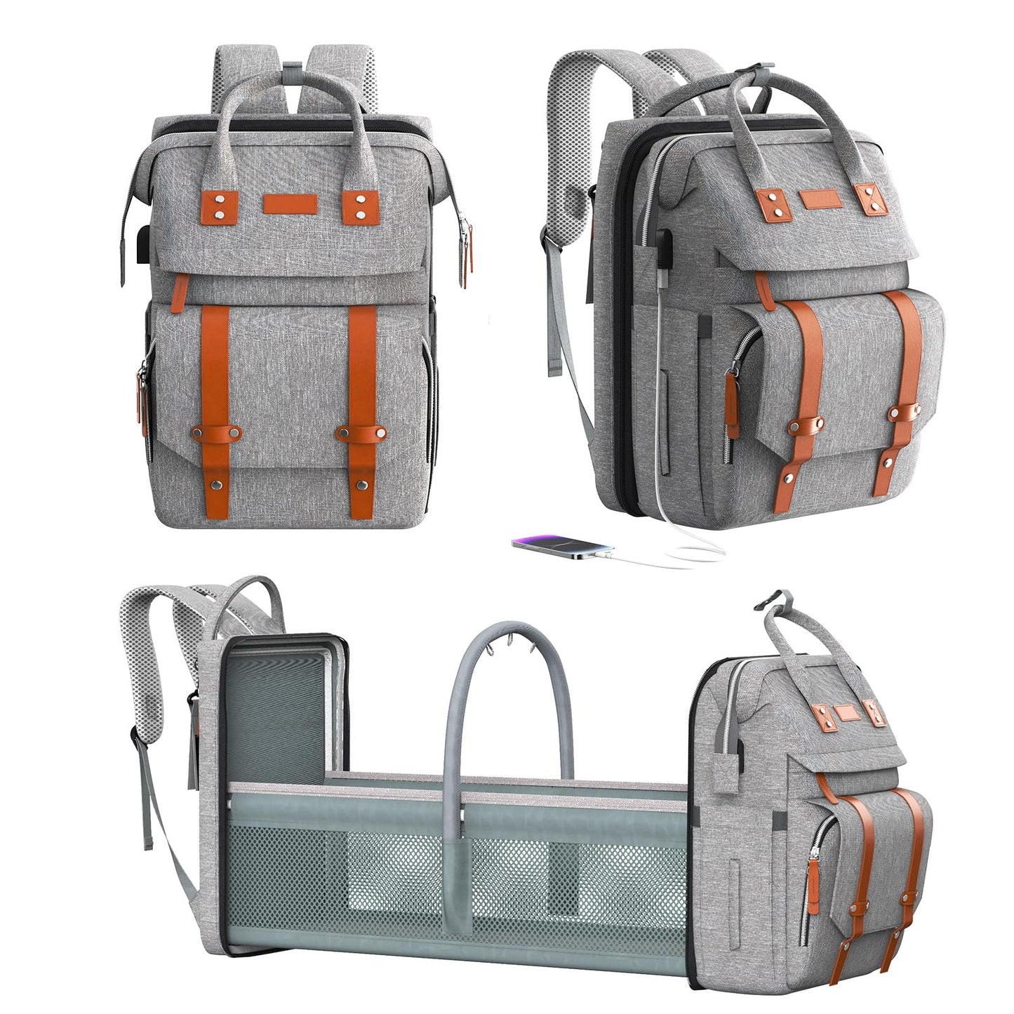 MamaCarry™ Diaper Bag Backpack with Changing Station
