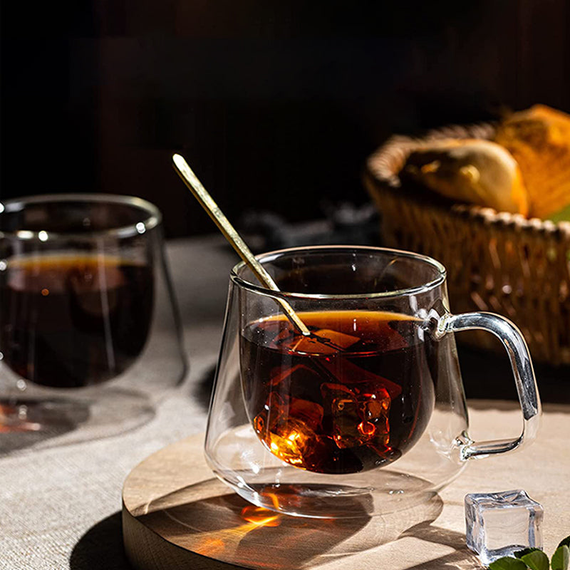 Double Glass Heat Resistant Coffee Cup Set